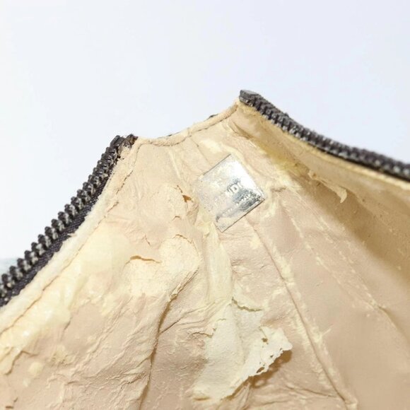 FENDI Zucca Canvas Vanity Hand Bag Black Brown Auth ar13759 - Picture 10 of 16